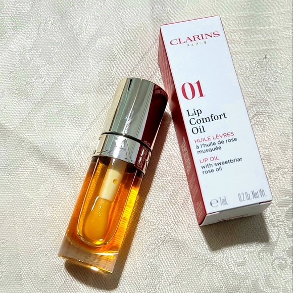 NEW! Clarins Lip Comfort Oil 01 Honey 7 ml - Picture 2 of 7